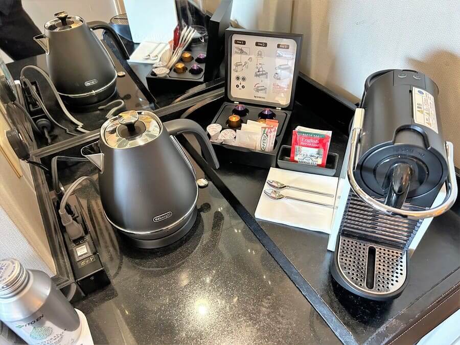 ウェスティンホテル東京部屋のコーヒーマシン