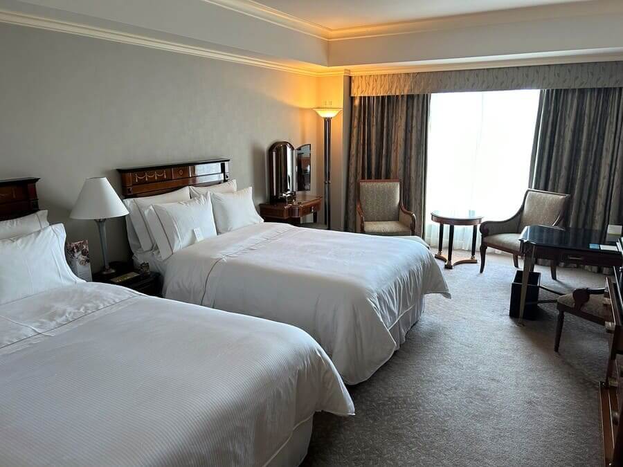 ウェスティンホテル東京部屋のベッド