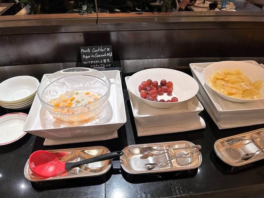 ウェスティンホテル東京の朝食のフルーツ