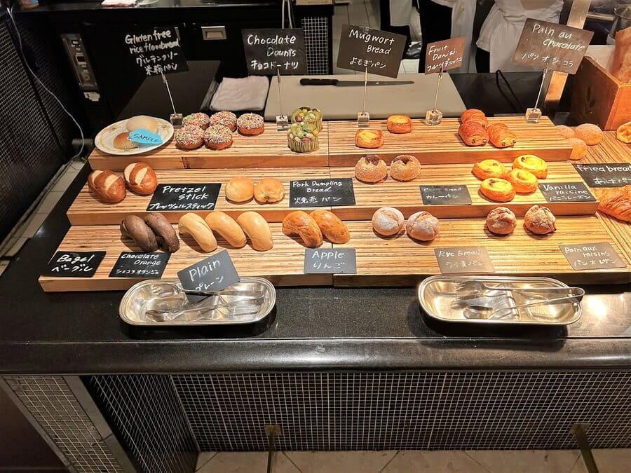 ウェスティンホテル東京の朝食のパン類