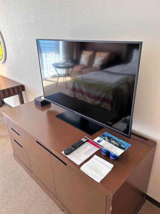 サザンビーチ沖縄の部屋のテレビ