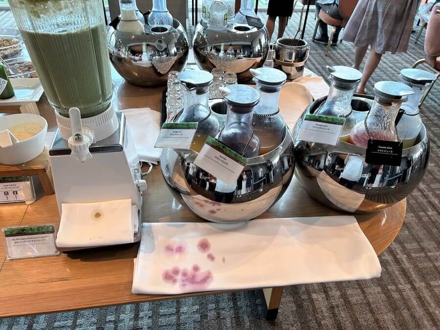 プリンスパークタワー東京の朝食ジュース