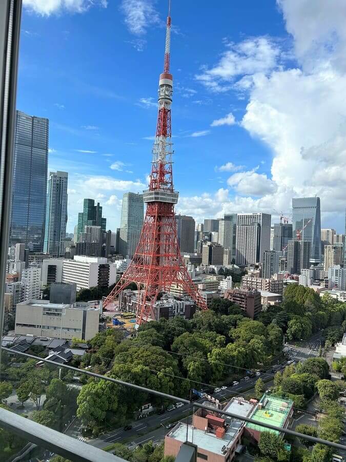 パークタワー東京ラウンジからの景観