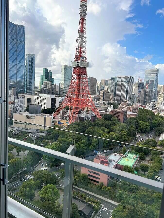 プリンスパークタワー東京の部屋からの景色